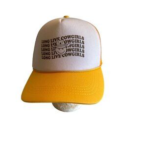 David & Young Long Live Cowgirls Trucker Hat Adjustable One Size Fits Most Polye
